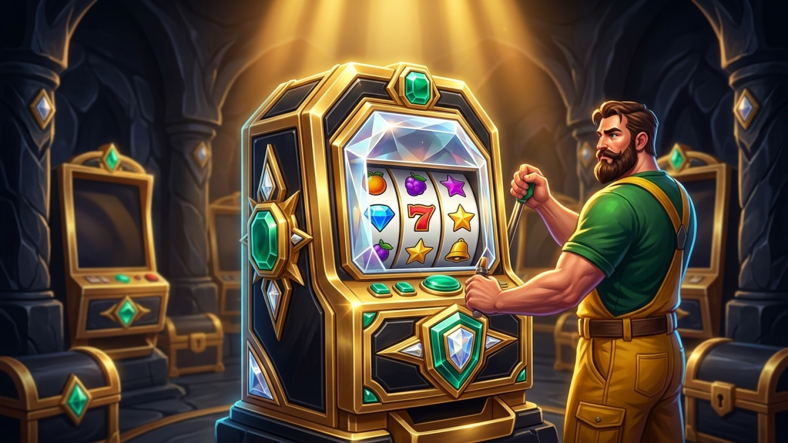 V.Vegas Casino: Illustrativ scen; Betyg: 9.8/10; Licens: Curacao Gaming Control Board
